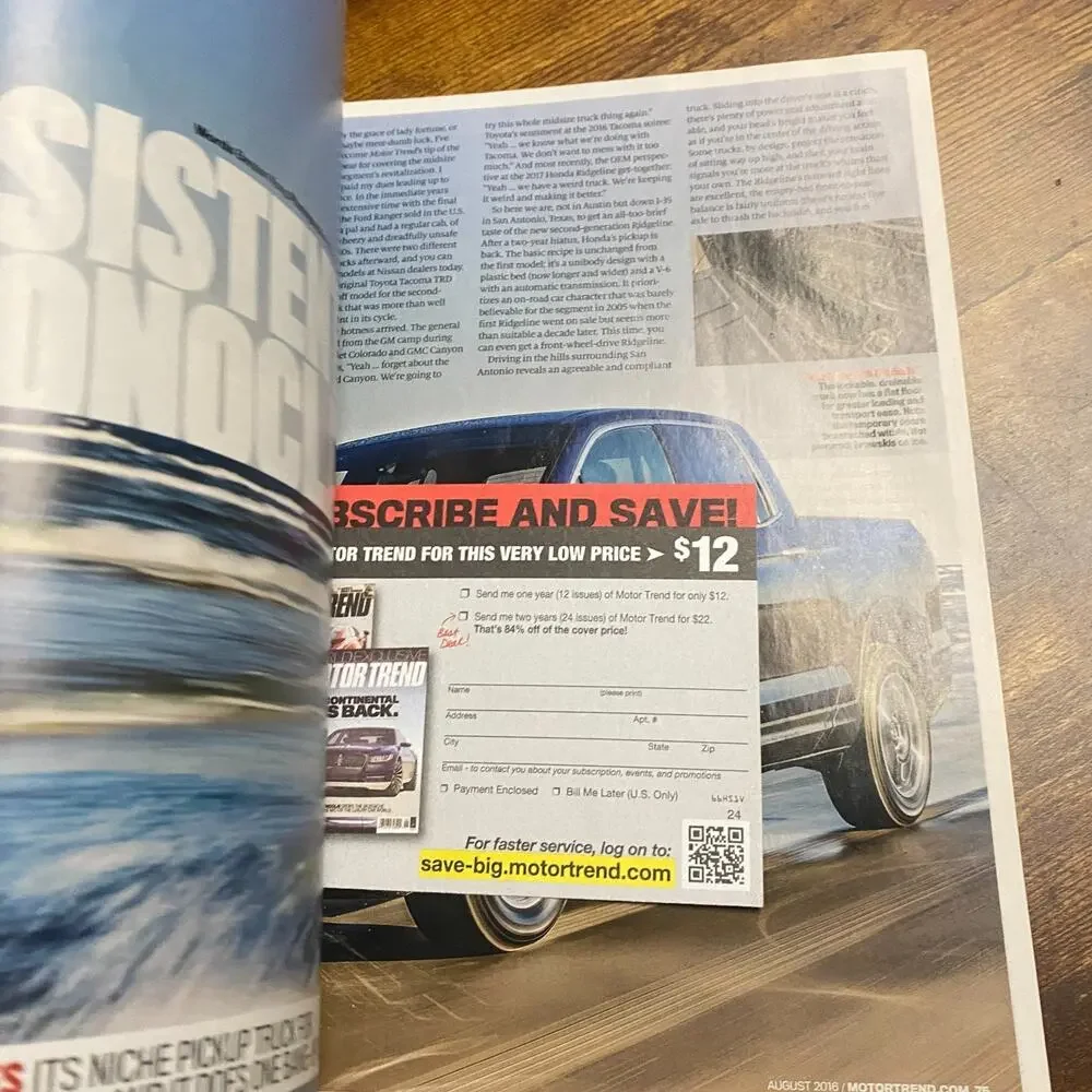 Motor Trend Magazine August 2016